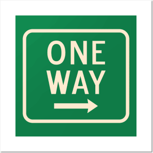 One Way Posters and Art